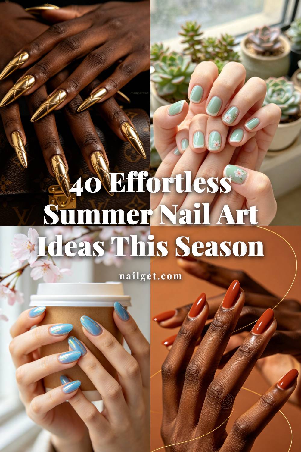 40 Effortless Summer Nail Art Ideas This Season Pinterest cover image
