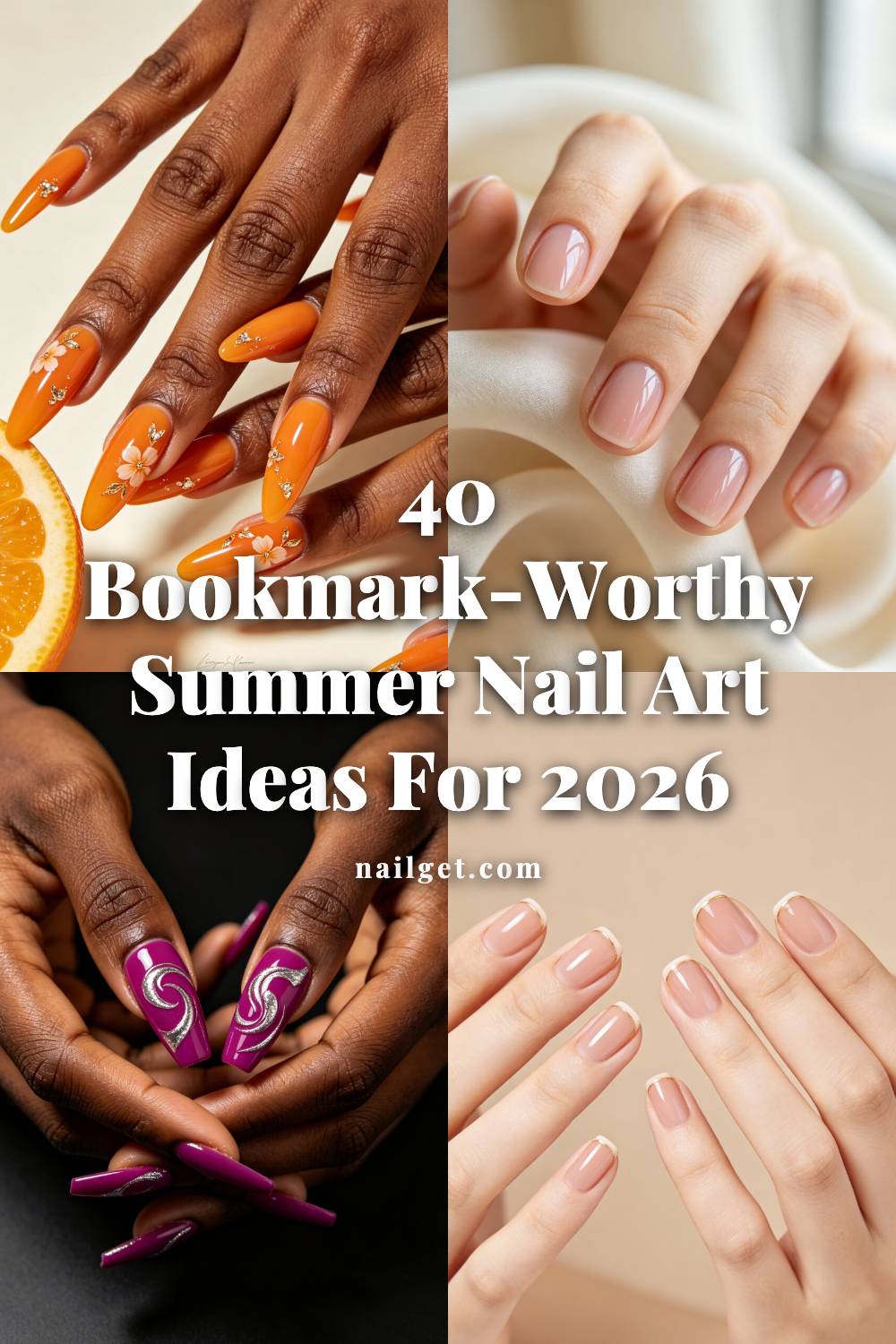 40 Bookmark-Worthy Summer Nail Art Ideas for 2026 Pinterest cover image