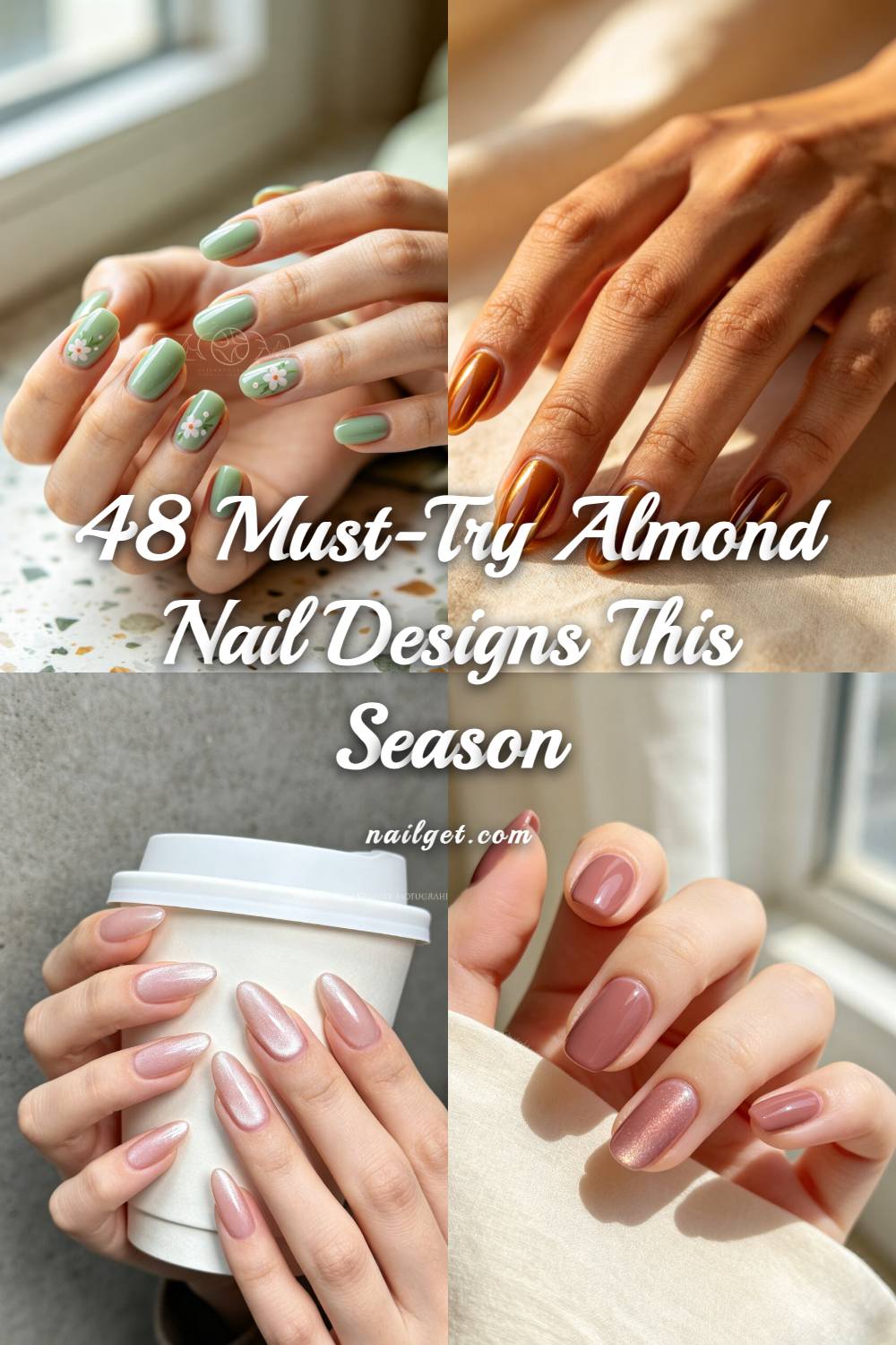 48 Must-Try Almond Nail Designs This Season Pinterest cover image