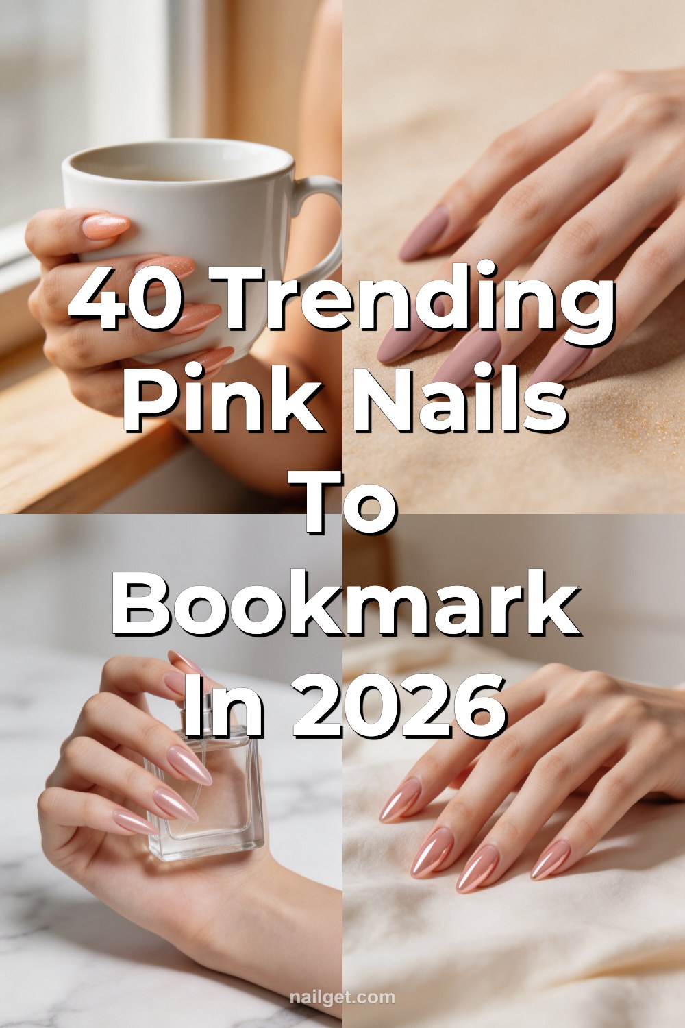 40 Trending Pink Nails to Bookmark in 2026 Pinterest cover image