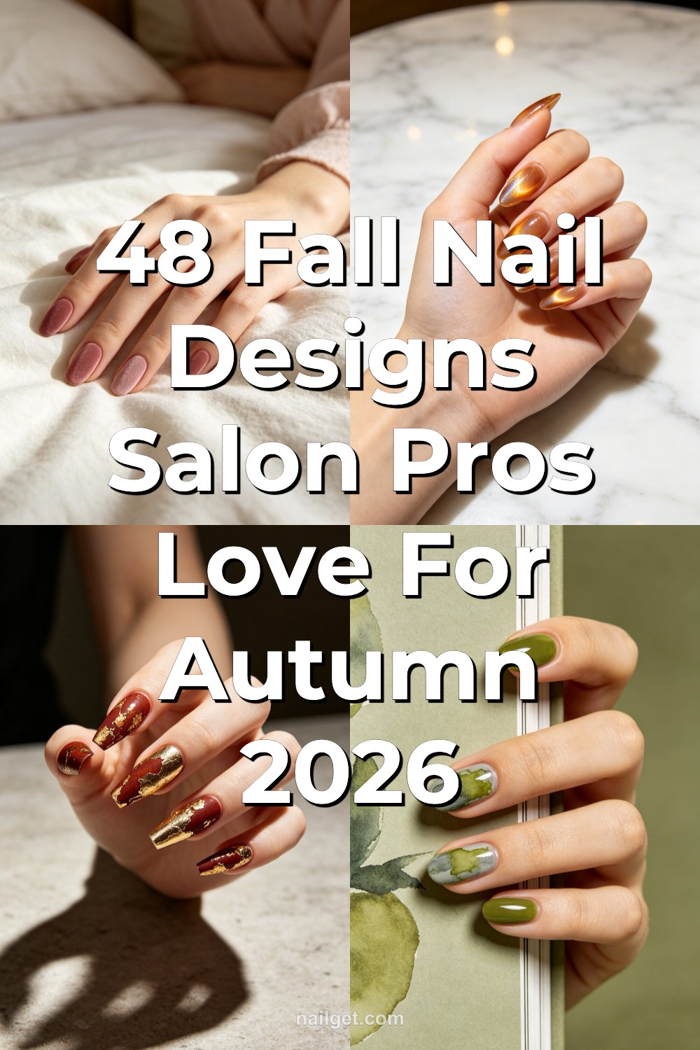 48 Fall Nail Designs Salon Pros Love for Autumn 2026 Pinterest cover image