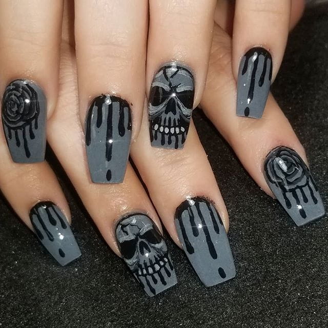 30 Cool and Easy Halloween nail art designs for Women img 18