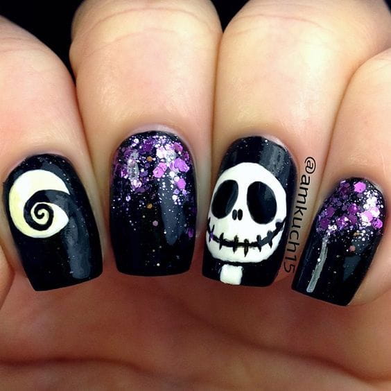 30 Cool and Easy Halloween nail art designs for Women img 27