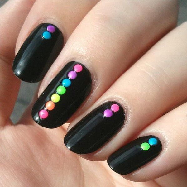 80 Incredible Black Nail Art Designs for Women and Girls img 8