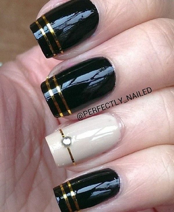 80 Incredible Black Nail Art Designs for Women and Girls img 10