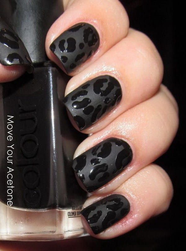 80 Incredible Black Nail Art Designs for Women and Girls img 24