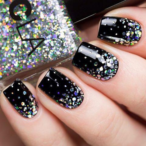 80 Incredible Black Nail Art Designs for Women and Girls img 48