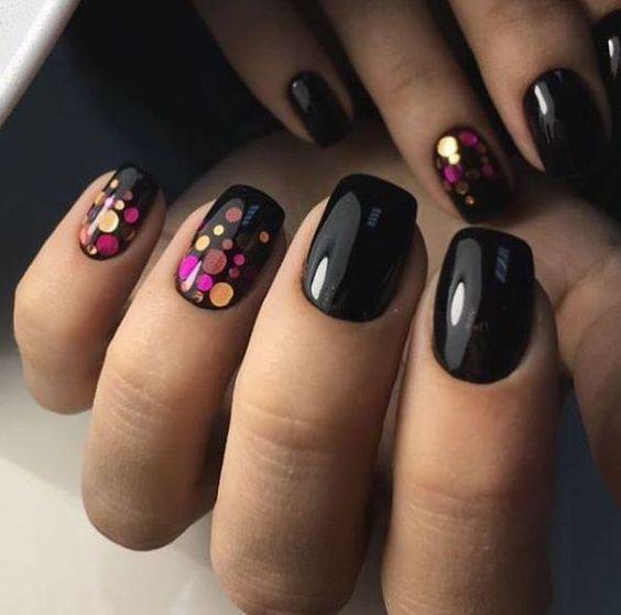 80 Incredible Black Nail Art Designs for Women and Girls img 52