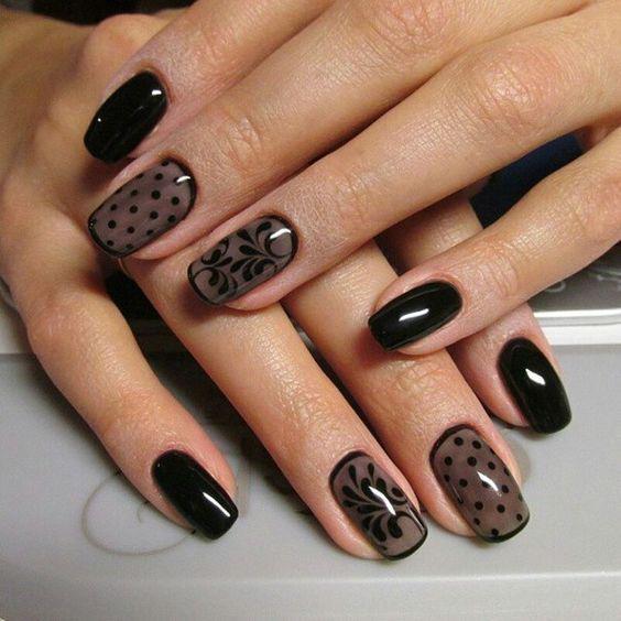 80 Incredible Black Nail Art Designs for Women and Girls img 62