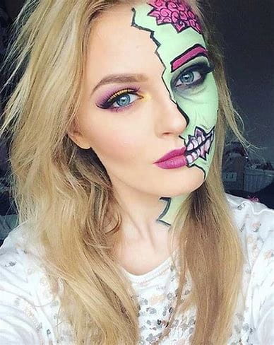 100+ Scary And Unique Halloween Makeup Ideas img 85