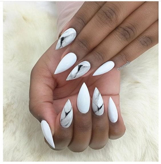 33 Fabulous Marble Nails You Need to See img 8