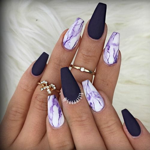 33 Fabulous Marble Nails You Need to See img 15