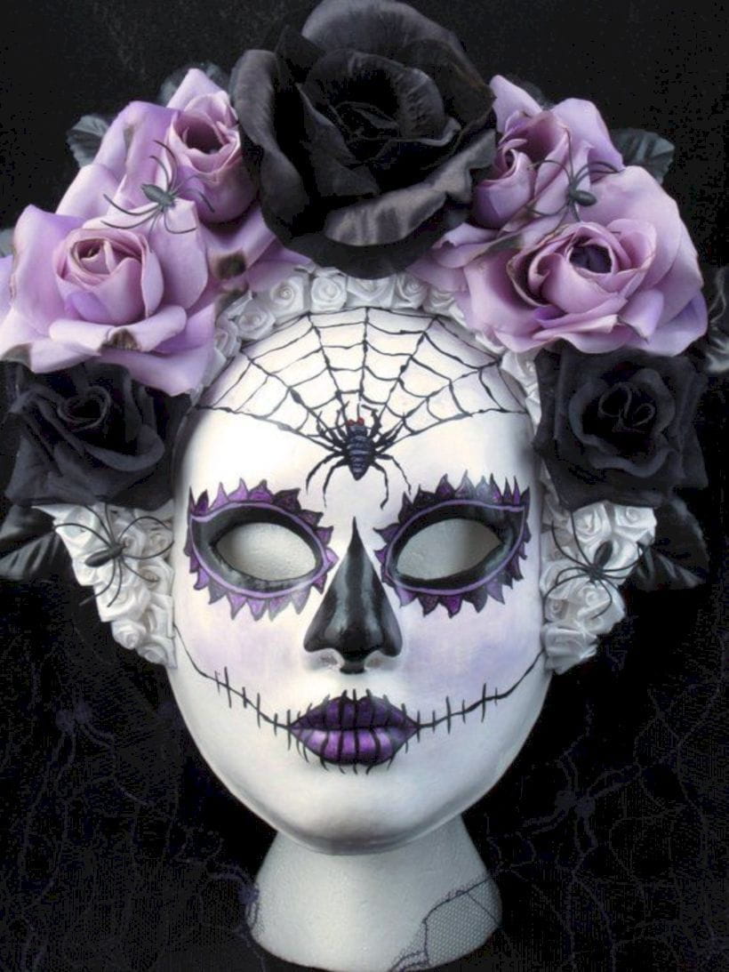 50+ Gorgeous Skull Makeup ideas To Try 2018 Halloween img 26