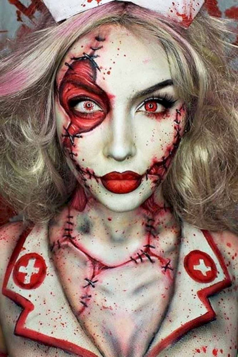 50+ Gorgeous Skull Makeup ideas To Try 2018 Halloween img 27