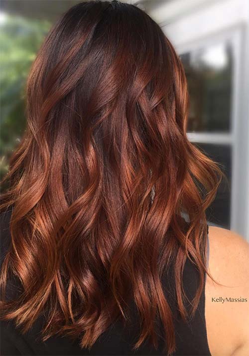 80+ Best Red Brown Hair Color Ideas of 2018 img 2