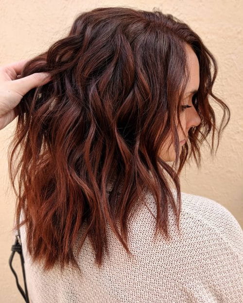 55 Hottest Dark Auburn Hair Color Ideas for Women img 35