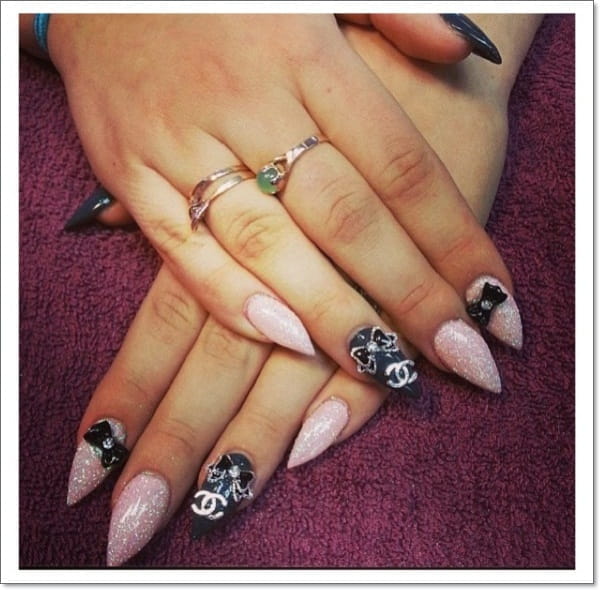 60+ Cool Stiletto Nails Designs To Try img 42