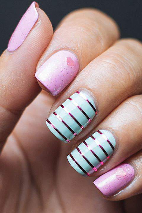 100+ Easy Valentine’s Day Nail Art Ideas 2019 img 4