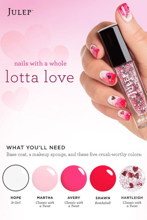 100+ Easy Valentine’s Day Nail Art Ideas 2019 img 22