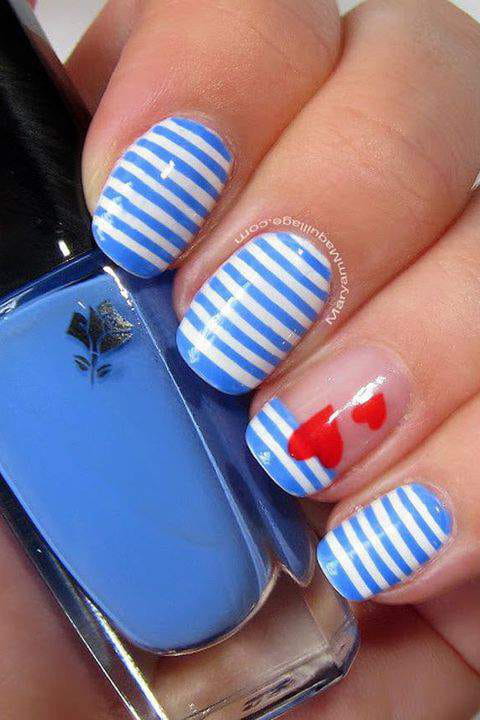 100+ Easy Valentine’s Day Nail Art Ideas 2019 img 25