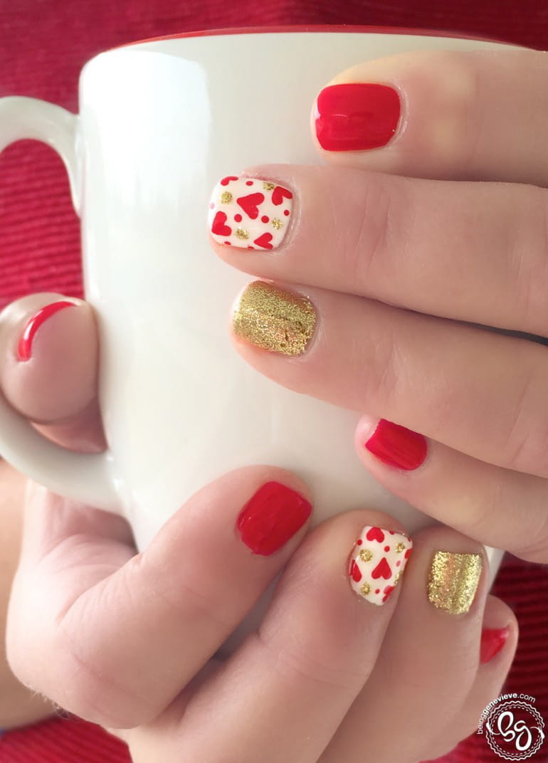 100+ Easy Valentine’s Day Nail Art Ideas 2019 img 52