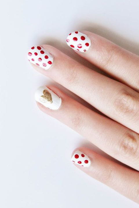 100+ Easy Valentine’s Day Nail Art Ideas 2019 img 60