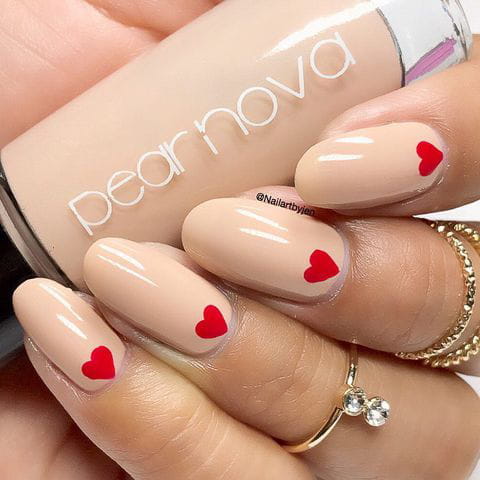 100+ Easy Valentine’s Day Nail Art Ideas 2019 img 77