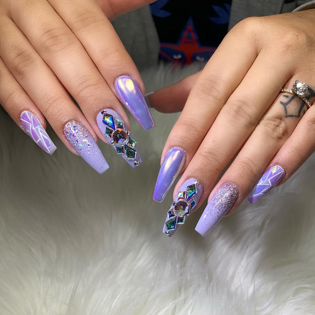 100 Bright Summer Nail Designs 2019 images 6