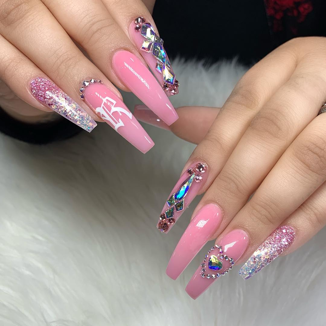 100 Bright Summer Nail Designs 2019 images 7