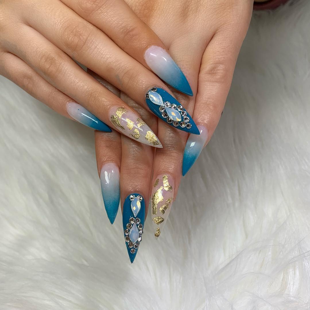 100 Bright Summer Nail Designs 2019 images 12