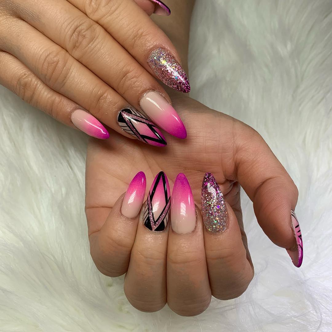 100 Bright Summer Nail Designs 2019 images 14