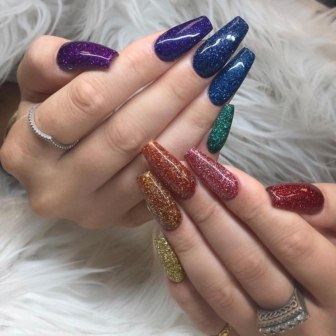 100 Bright Summer Nail Designs 2019 images 20