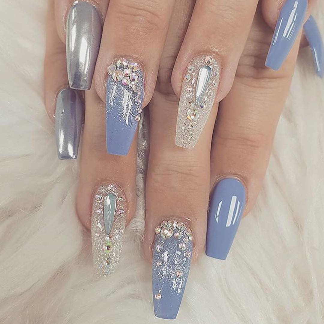 100 Bright Summer Nail Designs 2019 images 23