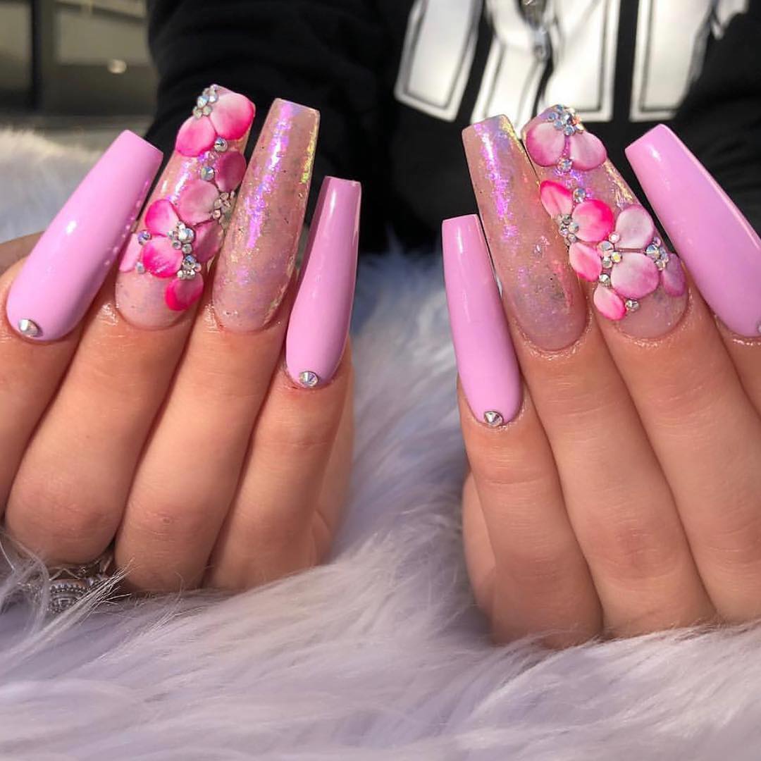 100 Bright Summer Nail Designs 2019 images 32