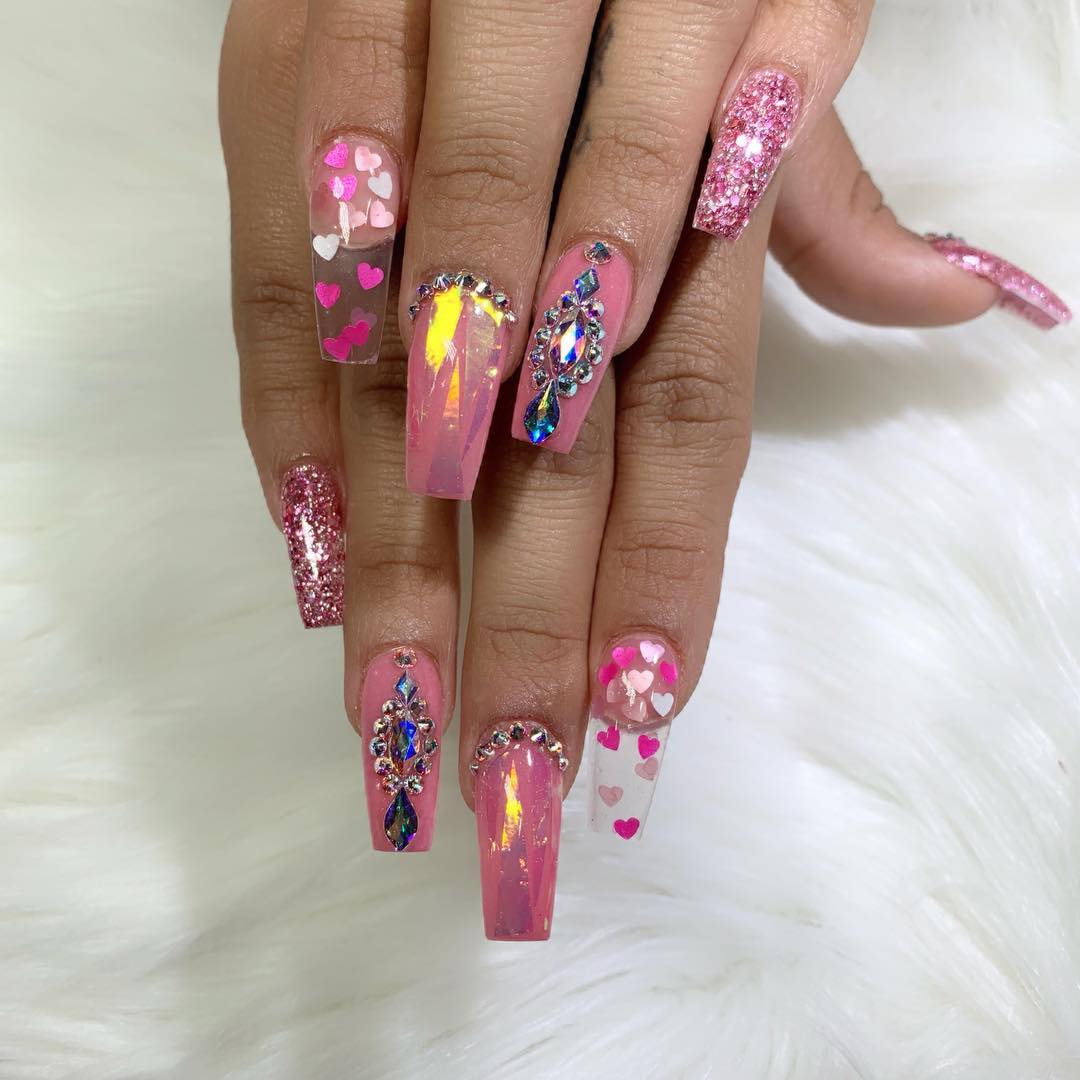 100 Bright Summer Nail Designs 2019 images 41