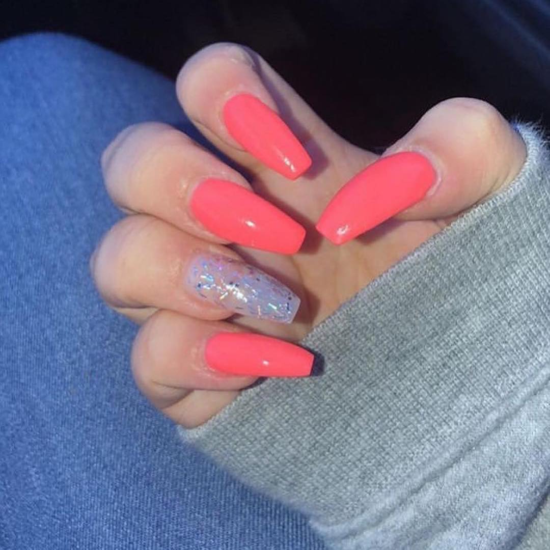 100 Bright Summer Nail Designs 2019 images 56