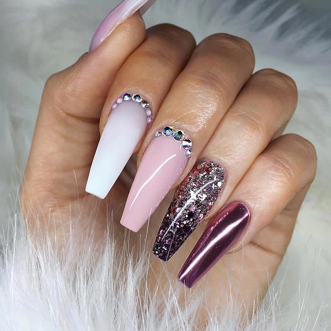 100 Bright Summer Nail Designs 2019 images 57