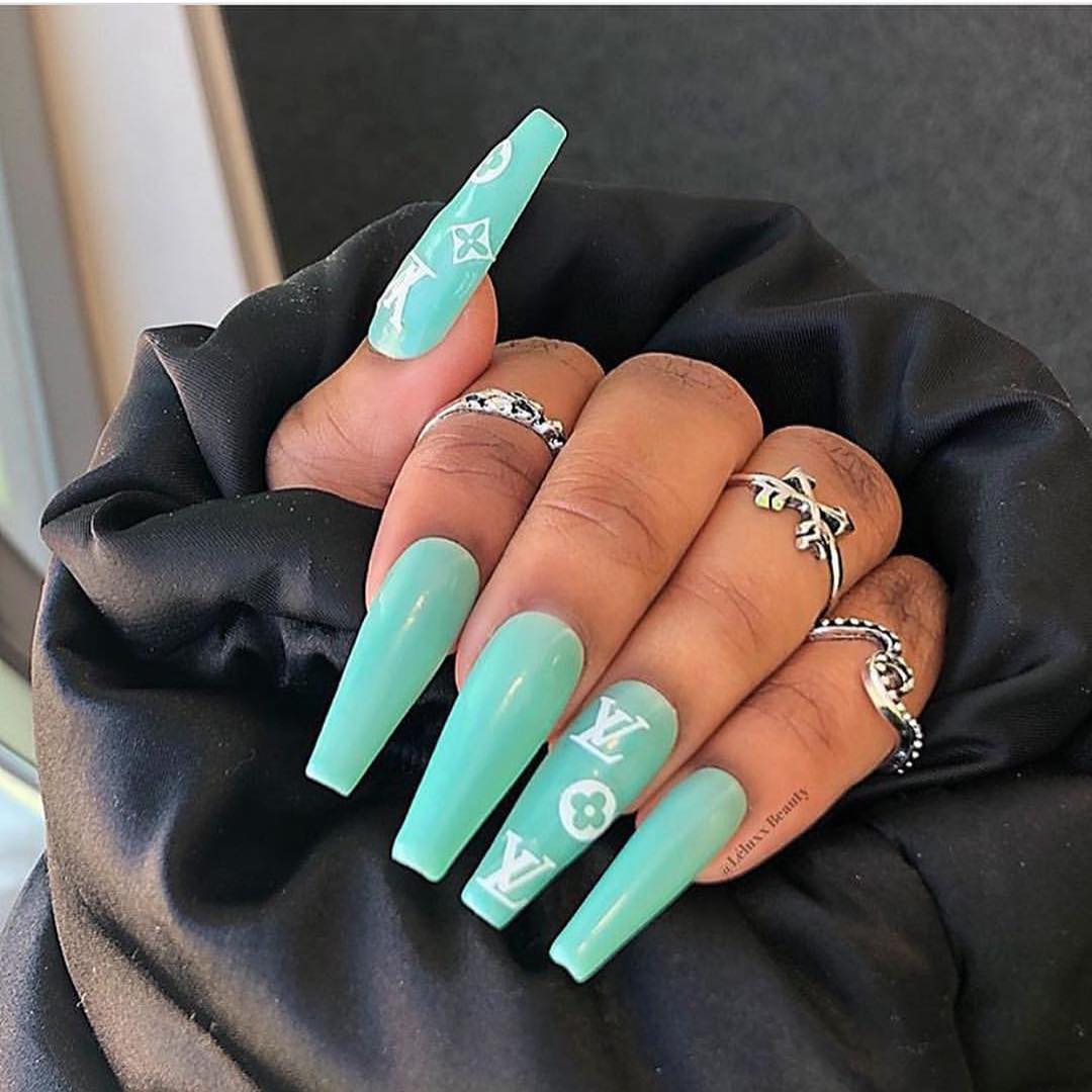 100 Bright Summer Nail Designs 2019 images 71