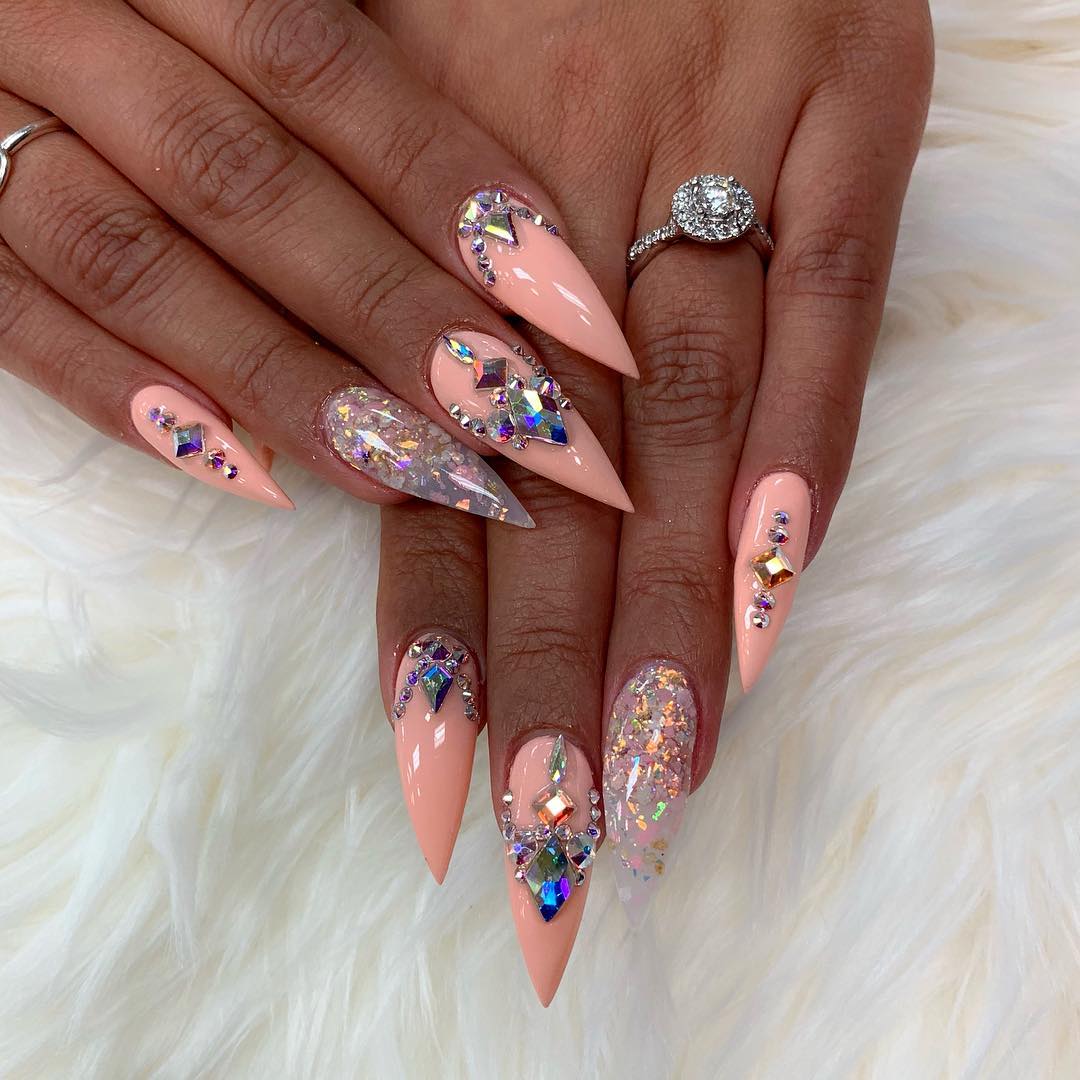 100+ Pretty Nail Desighs for Women 2019 images 62