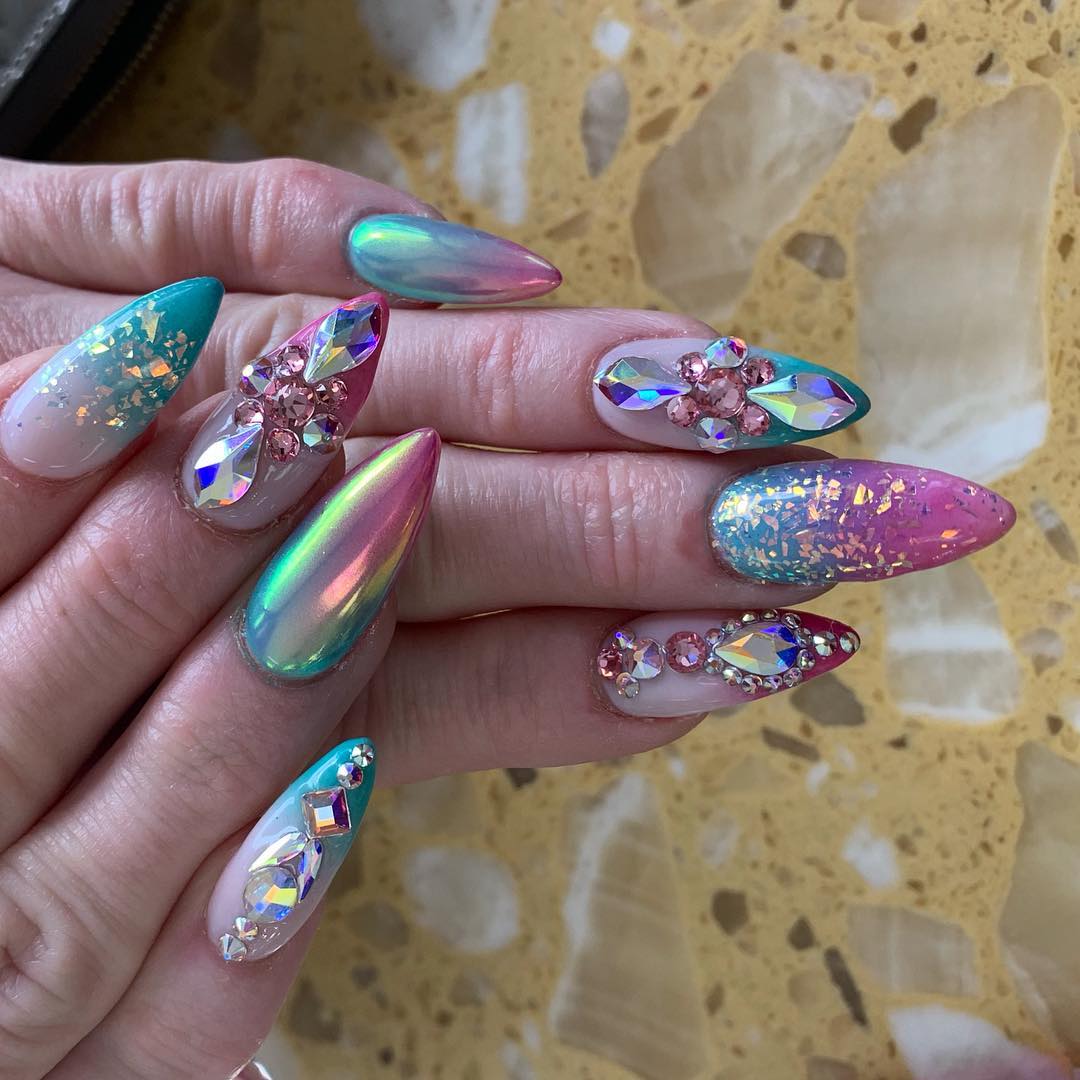 100+ Pretty Nail Desighs for Women 2019 images 66