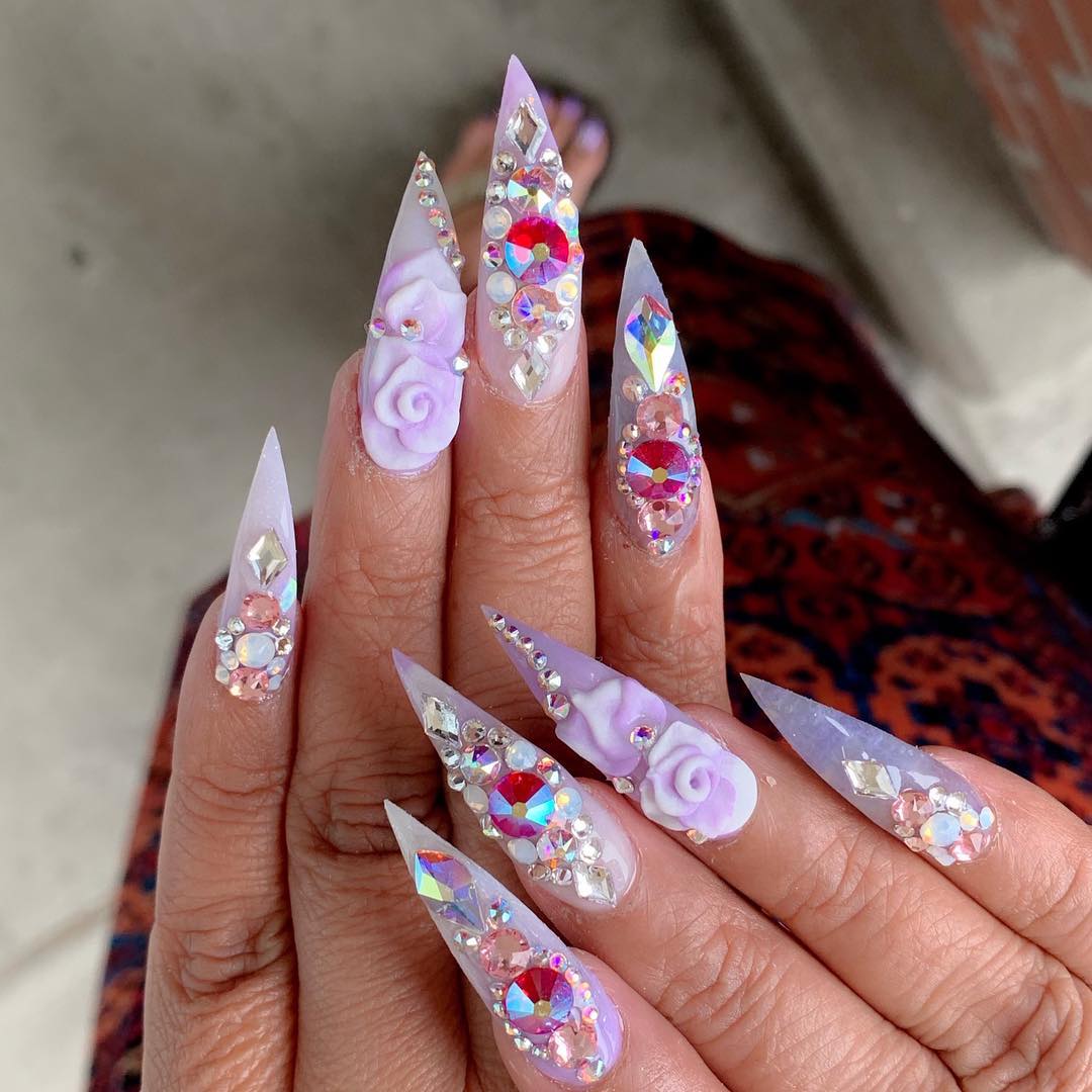 100+ Pretty Nail Desighs for Women 2019 images 85