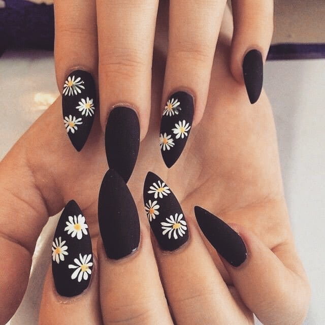 80+ Dark Color Nail Designs for Women images 22