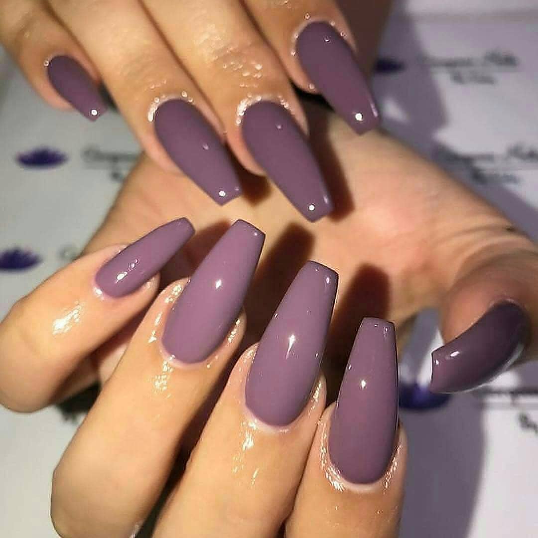 80+ Dark Color Nail Designs for Women images 35