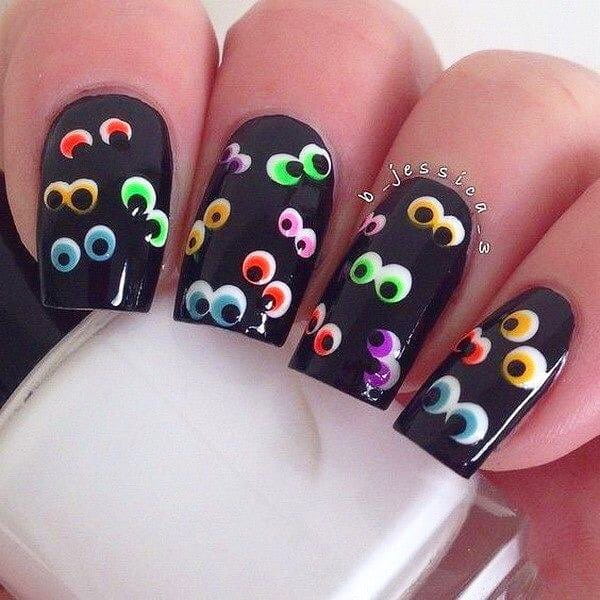 80+ Dark Color Nail Designs for Women images 51