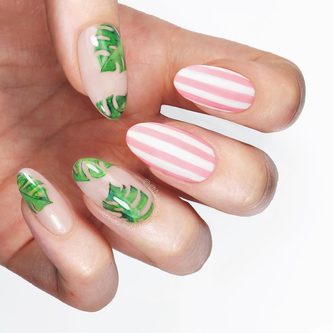 40+ Cute Pink Nail Art Designs 2019 Girl images 4