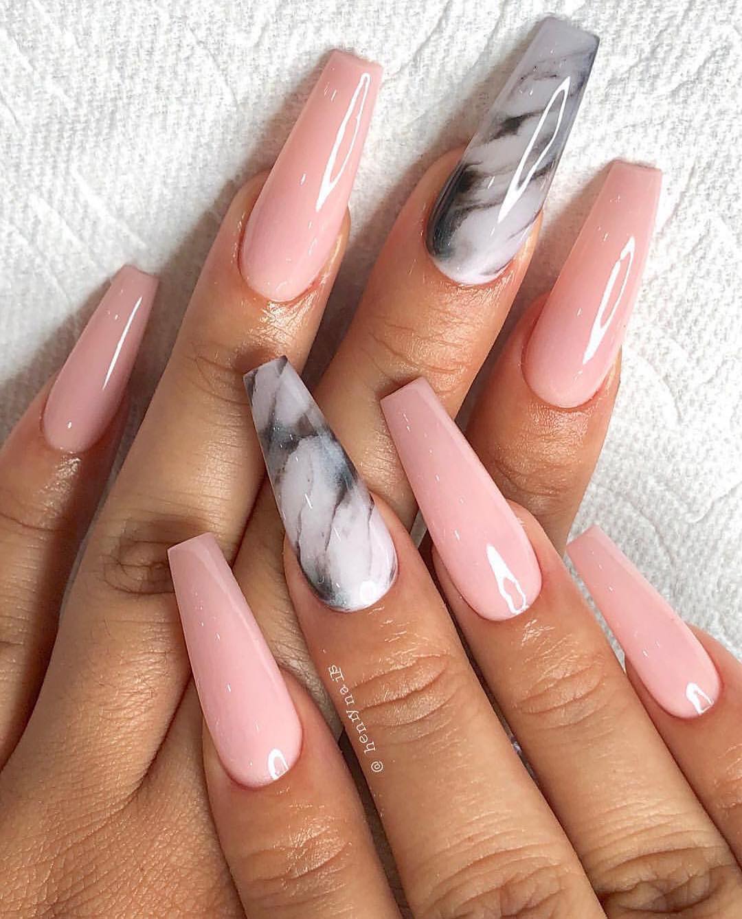 40+ Cute Pink Nail Art Designs 2019 Girl images 15