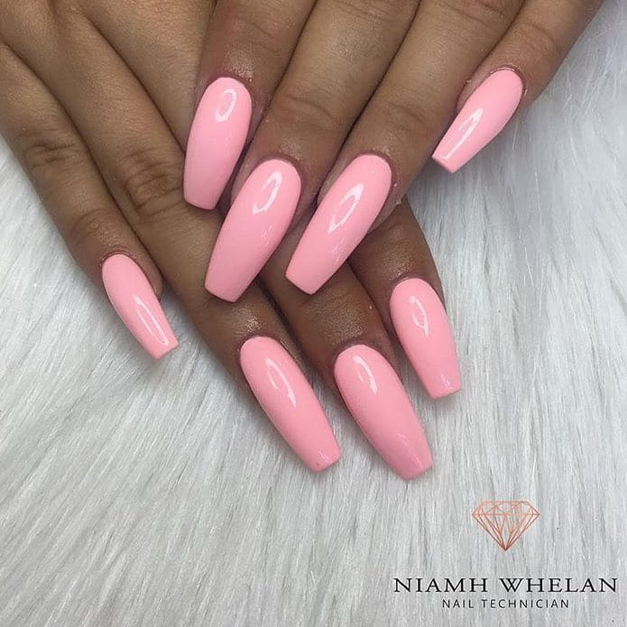 40+ Cute Pink Nail Art Designs 2019 Girl images 19