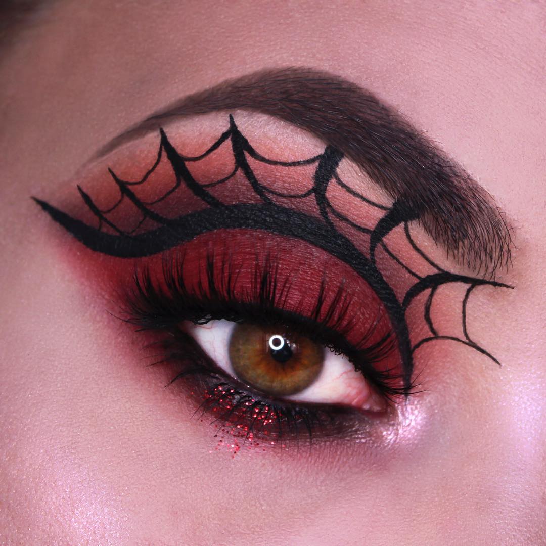 70 Spiderweb Eye Makeup ideas To Try 2019 Halloween images 3