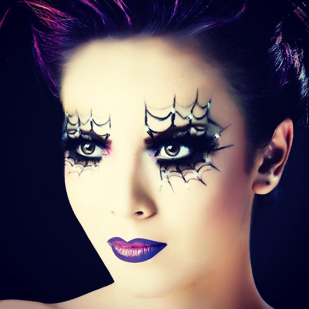 70 Spiderweb Eye Makeup ideas To Try 2019 Halloween images 16