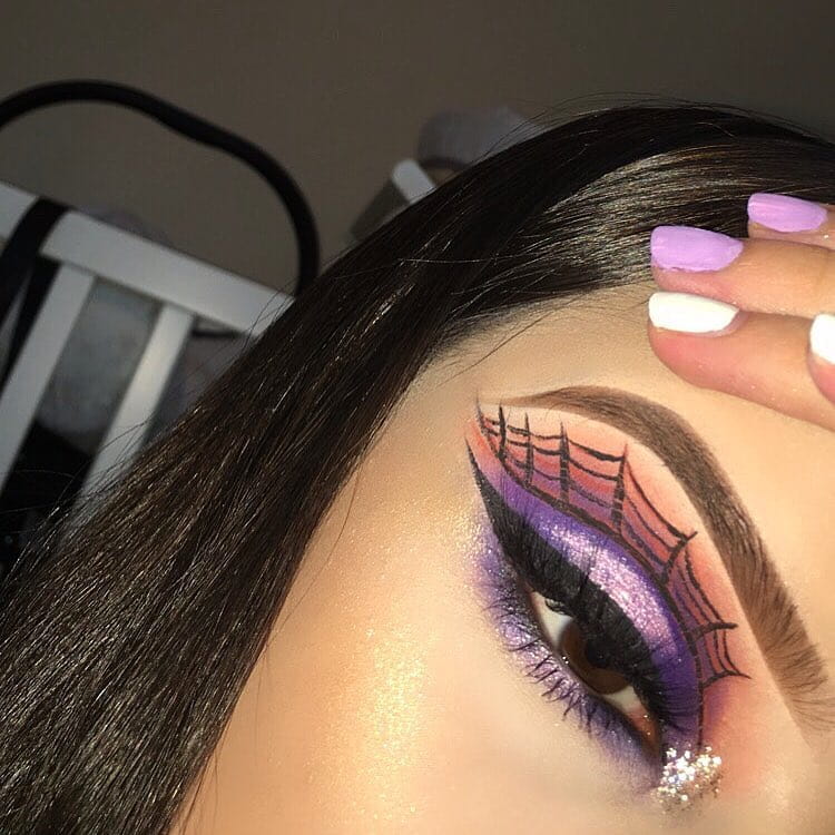 70 Spiderweb Eye Makeup ideas To Try 2019 Halloween images 30